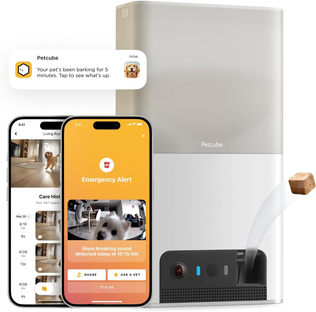 Bites 2 Lite Interactive Wifi Pet Monitoring Camera with Phone App and Treat Dis-image