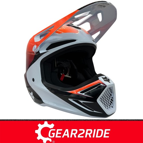 Casco Fox BOYS V3 MX - Fox YOUTH MIPS V3 Streak bianco casco motocross Youth-M - Foto 3 di 7