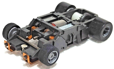 TYCO Mattel Magnum 440 X2 HO Slot Car Grey NARROW Chassis Grey