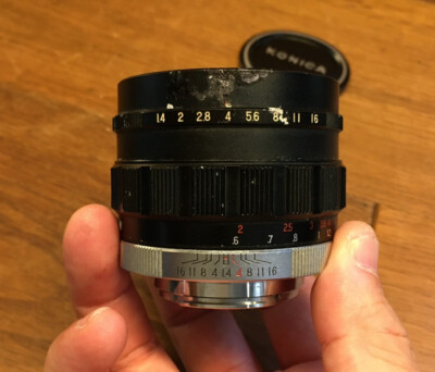 ★希少！美品★KONICA HEXANON 52mm F1.4 L39変換付き Rare KONICA F Mount : CLA Opt Near Mint* Hexanon 52mm F/1.4 Lens