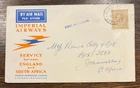 GB KGV 1932 Imperial Airways England to South Africa First Day Cover 1s Bistre
