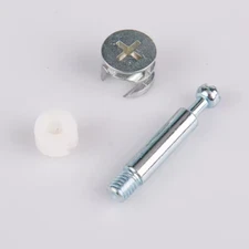 3 in1 Furniture Cam Lock Nut Connectors Fittings With Dowels & nutts