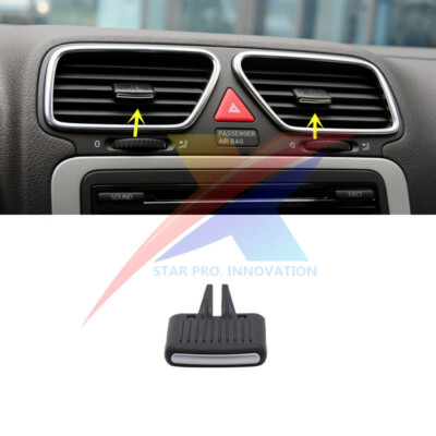Front Dashboard A/C Air Vent Paddle Clip w/Chrome For VW Scirocco 2009-2014