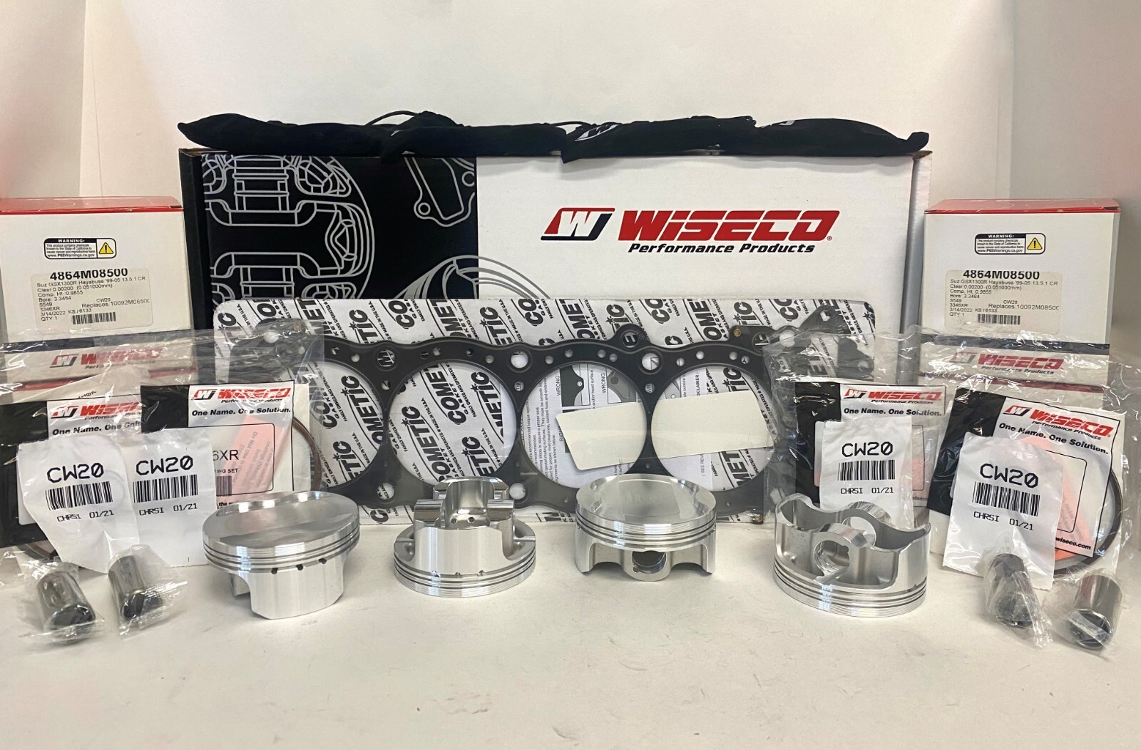 WISECO CK171 85mm BIG BORE 1429cc PISTON KIT DRAGBIKE GEN I HAYABUSA