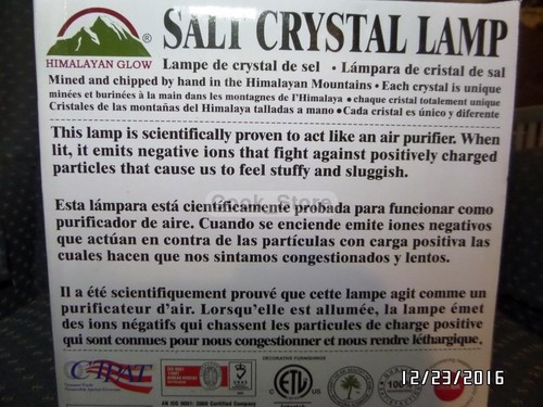 Himalayan Ionic Crystal Natural Salt Basket Lamp Natural Air Purifier Home - Picture 10 of 11