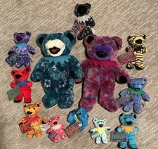Grateful Dead Beanie bears plush lot Of 12 Stuffed Animal