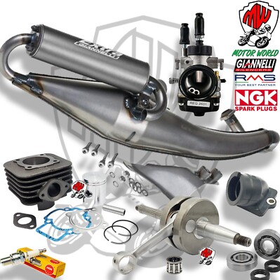KIT COMPLETO CILINDRO ALBERO MARMITTA PIAGGIO 70cc ø47 2T PIAGGIO