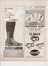 advertising Pubblicità brochure STIVALI VENDRAMINI '73-MOTOCROSS  EPOCA-VINTAGE