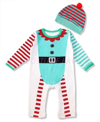 Boys Girls Baby Romper Animal Cartoon Costume Bodysuit Outfit Jumpsuit Set Hat - Picture 46 of 68