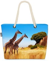 Void Tasche Giraffe Afrika Giraffe Afrika Palme Safari Dschungel