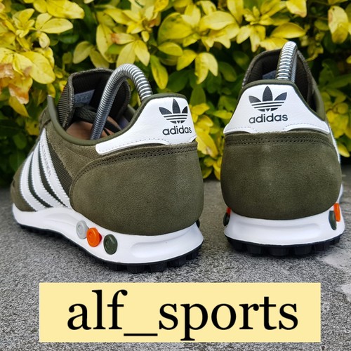 ❤ Scarpe da ginnastica Adidas Originals ® LA nuove con etichette e originali in cargo notturno e arancione taglia UK 9 - Foto 7 di 15