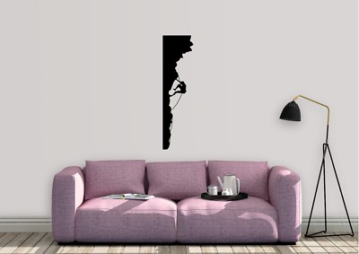 Wandbild-Aufkleber Kletterer inspiriert Design Heim Sport Klettern Vinyl-Aufkleber