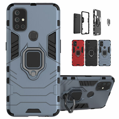 Shockproof Hard PC Armor Ring Holder Stand Case Cover For