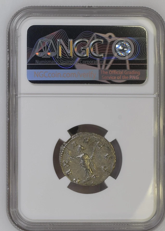 NGC FINE Antoninianus of Trebonianus Gallus AD251-253 NGC Ancients Certified T11 - Image 2 of 4