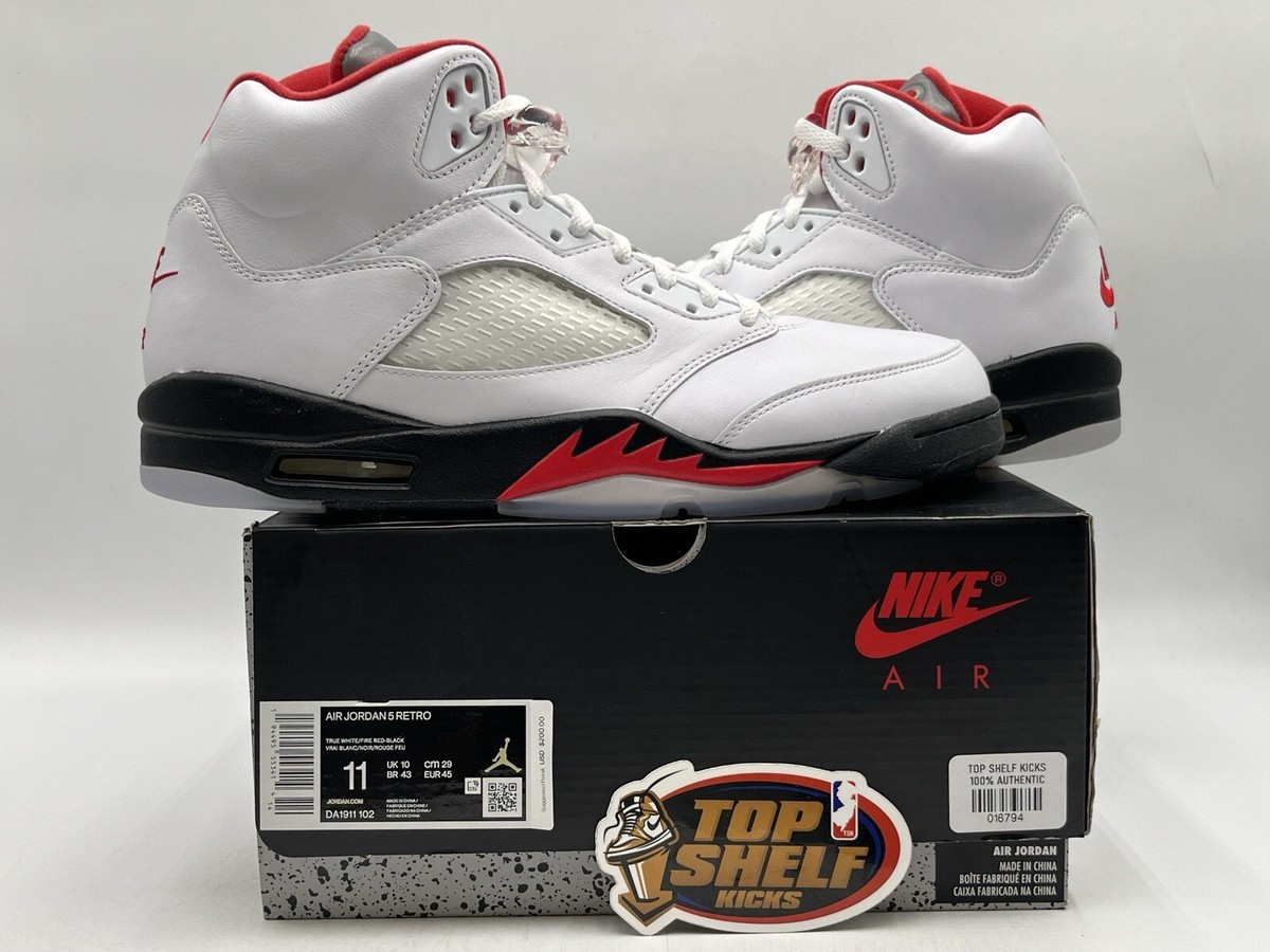 New DS Air Jordan 5 Fire Red 2020 Size 11 Rare Retro New DS Air Jordan 5 Fire Red 2020 Size 11 Rare Retro