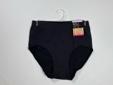 Womens Bali Black Smooth U Brief NEW NWT
