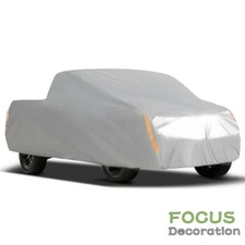 Universal Pickup Truck Cover Breathable All Weather Protection Rain Resistant