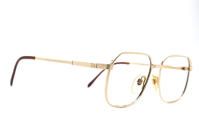 1980s Vintage eyeglasses RODENSTOCK Titanium eyeglasses Gold