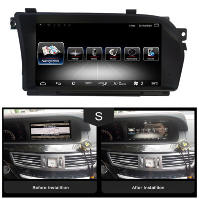 9.33''HD Car Video Player for Benz S W221 2005-2013 Carplay SWC RDS Radio BT WiFi