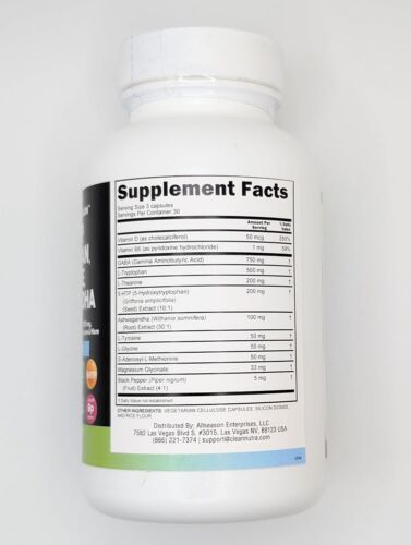 GABA 750Mg 5 HTP 200Mg L Tryptophan 500Mg L Theanine 200Mg Ashwagandha Vitamins - Picture 12 of 12