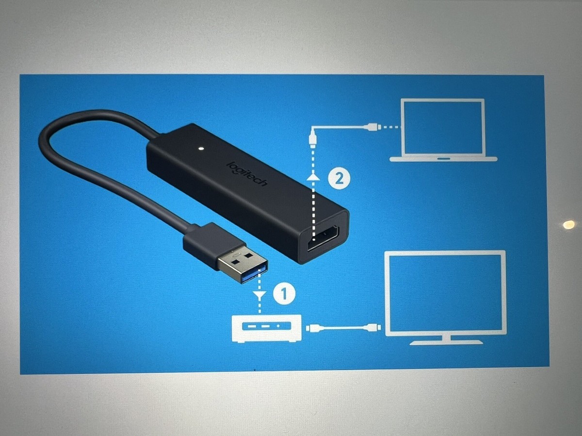 LOGITECH 939-001553 Share Screen Adapter CAN-ICES-3(A)/NMB-3(A) 5V