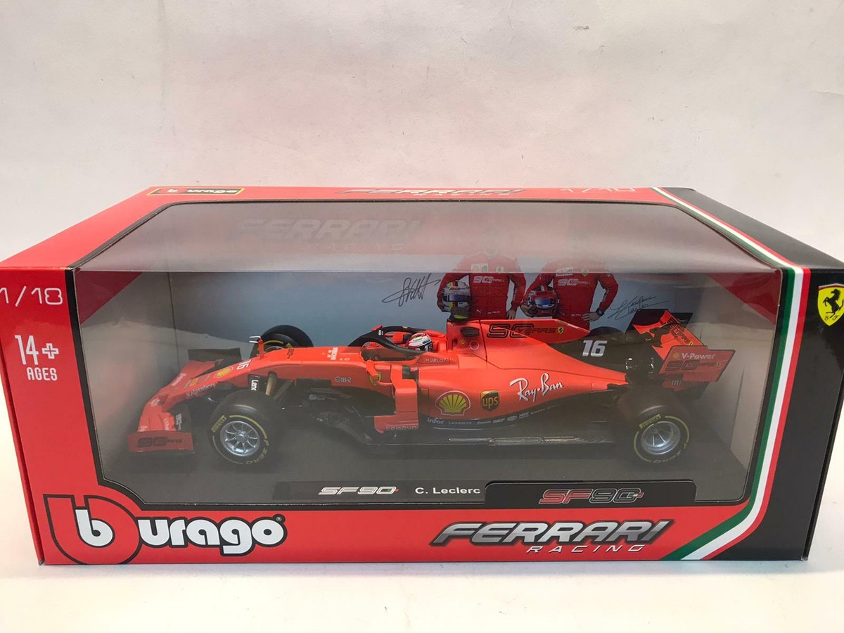 BBurago Burago Ferrari SF90 #16 Charles Leclerc 2019 1/18 18