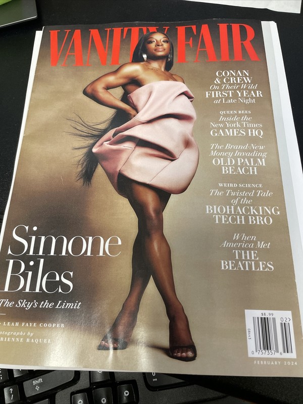 Vanity Fair Magazine February 2024 Simone Biles  Conan & Crew