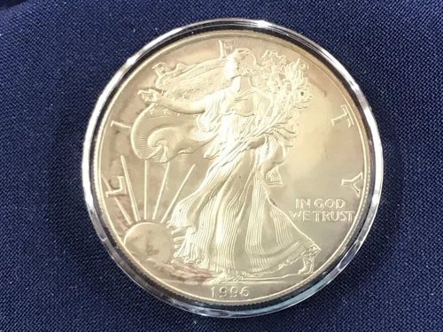1996 American Silver Eagle Brilliant Uncirculated One Troy Ounce .999 Fine