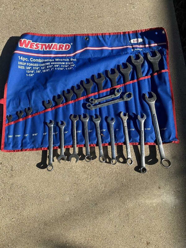 Westward 14 PC Combination Wrench Set
