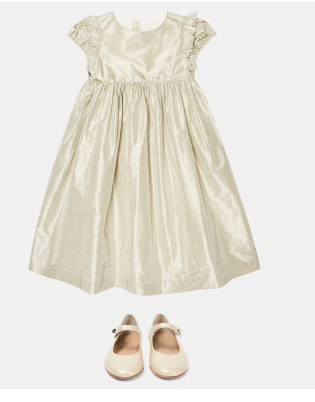 BONPOINT Brittany silk taffeta dress $950 size 8T