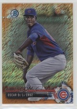 2017 Bowman Chrome Prospects Orange Shimmer Refractor 25/25 Oscar De La Cruz 0q5