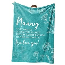 Nanny Gifts for Grandma, Gifts for Nanny Blanket, Nanny Birthday Gift 60" x 50"
