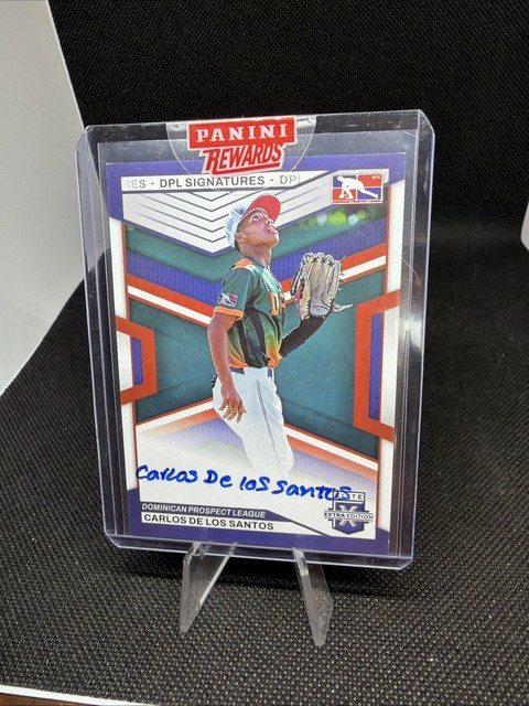 2023 Elite Extra Edition DPL Signatures DPS-CDC Carlos De Los Santos Panini seal