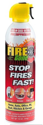 (6 Pack) Fire Gone 5-in-1 Compact Fire Extinguisher Car Grease Electrical Fires