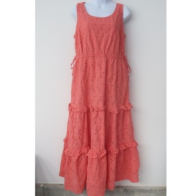 City Chic Boho Midi Dress Size 12 (City Chic size XXS) Tiered Lace Cottage Pink