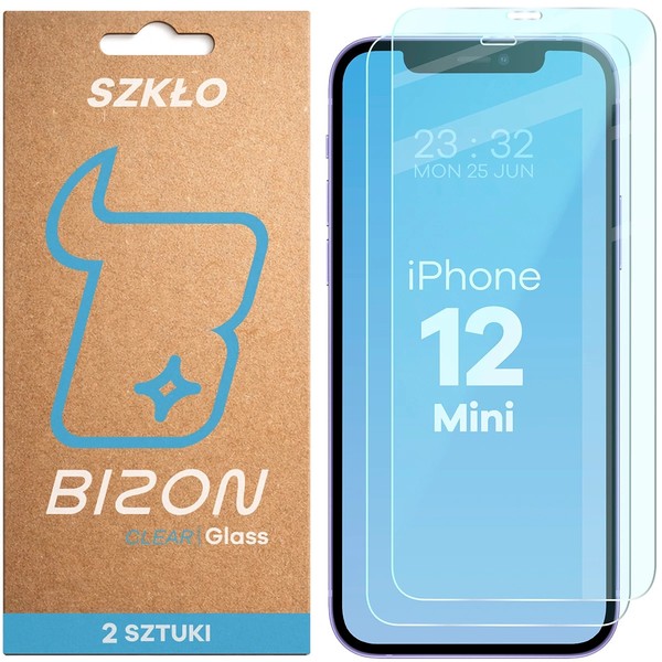 2X Schutzglas FüR Iphone 12 Mini Bizon Displayschutzglas Hartglas Handyglas Glas-image