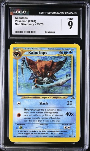 Kabutops (Unlimited) graded CGC 9 for sale on eBay