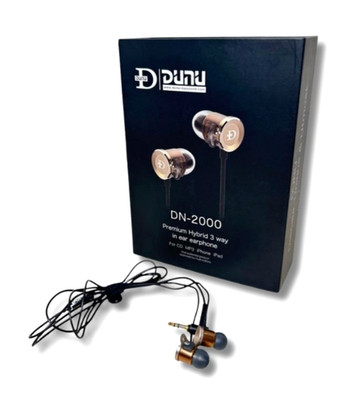 Dunu Dn-2000 Gold Earbuds Earphones w/Box, Accessories Tested From Japan