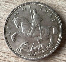 1935 Rocking Horse Crown Nice Condition 50% Silver