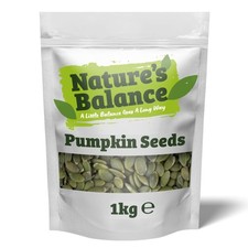 Natures Balance Pumpkin Seeds 1kg | Whole Raw Pumpkin Seeds to Eat | High Fib... 14.41 per kilo