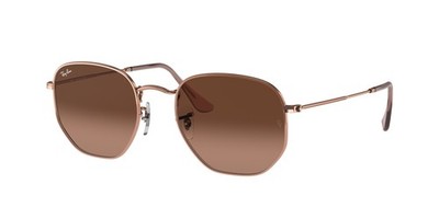 Ray-Ban RB 3548N hexagonal copper pink gradient 9069A5 Sunglasses