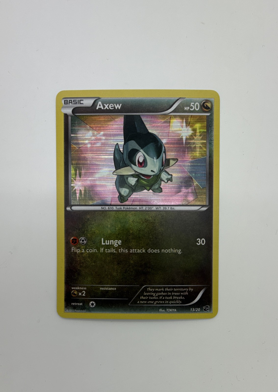Axew 13/20 Dragon Vault Holo