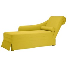 Chaiselongue mit Armlehne Samt Loungesessel Lounge Sofa Wohnzimmersofa Recamiere