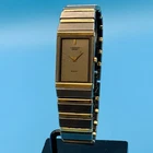 LASSALE By SEIKO 2F50-5039 Men’s Vintage Slim Tank Wristwatch Works New Battery