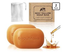 Grass-Fed Tallow Soap Bar, Deep Moisturizing Natural Soap for Face