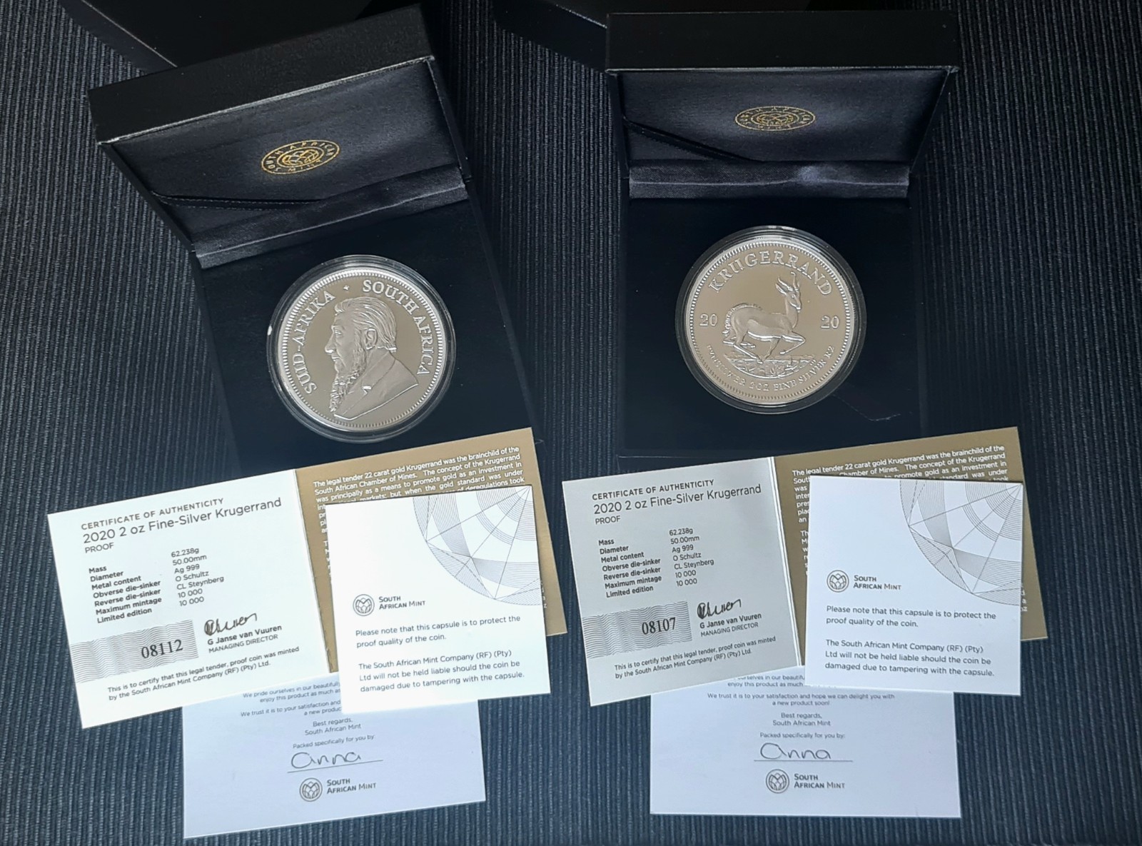 2020 Krugerrand 2oz Silver Proof Coin