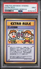 1998 POKEMON JAPANESE VENDING DECK EXCHANGE-SERIES III EXTRA RULE PSA 9