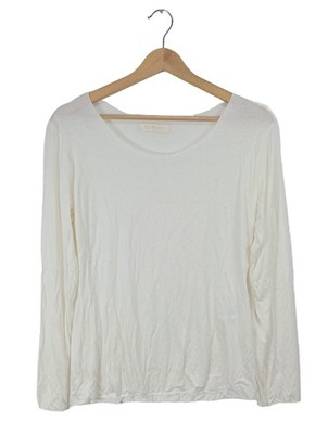 V MILANO Longsleeve Damen Shirt Gr. DE 38 wollweiß Casual-Look