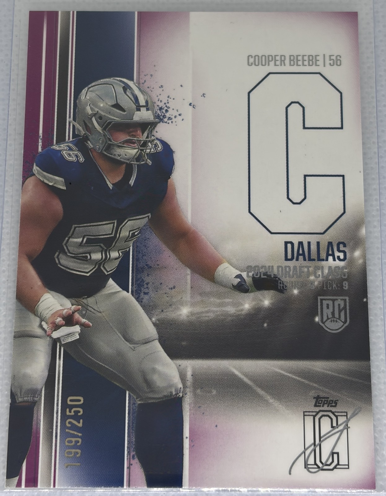 Cooper Beebe Topps Signature Class #98 Magenta
