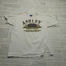 VINTAGE Ashley North Dakota Shirt Adult Large World Class Symbol USA Made